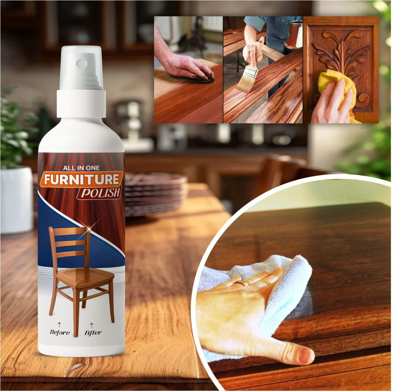 Noviq™️ Natural Beeswax Spray Furniture Polish and Cleaner Spray (BUY 1 GET 3 FREE)