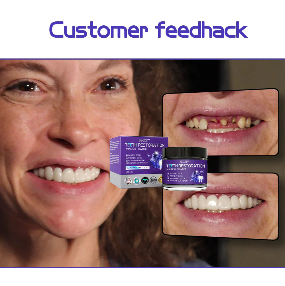 BBOJI TeethRestoration Mineral Powder𦷠(Now Available in India)