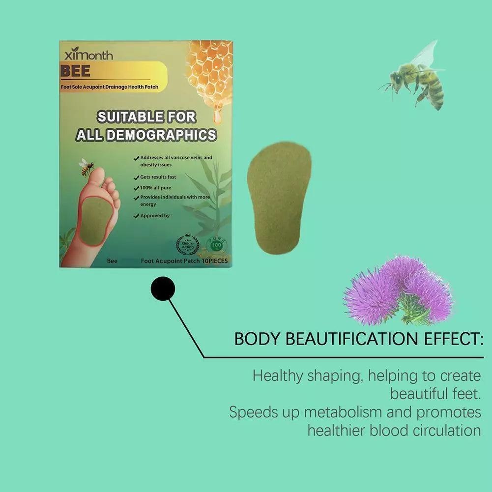 DetoxBee™ - Bee Venom Foot Patches 🐝✨ Buy 1 Get 1 Free