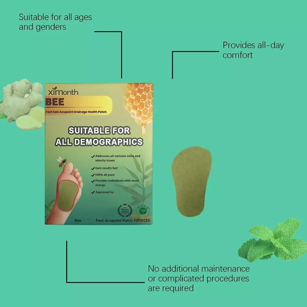 DetoxBee™ - Bee Venom Foot Patches 🐝✨ Buy 1 Get 1 Free