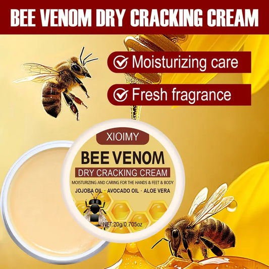 BeeRelief™ - Bee Venom Dry Crack Cream 🐝✨ | Deep Moisturizing & Hydrating for Hands, Feet & Body