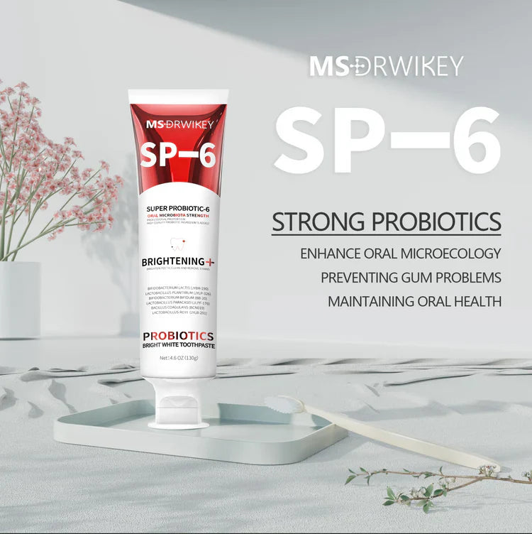 SP-6 Pro Probiotic Whitening Toothpaste with Free Cleansing Spray