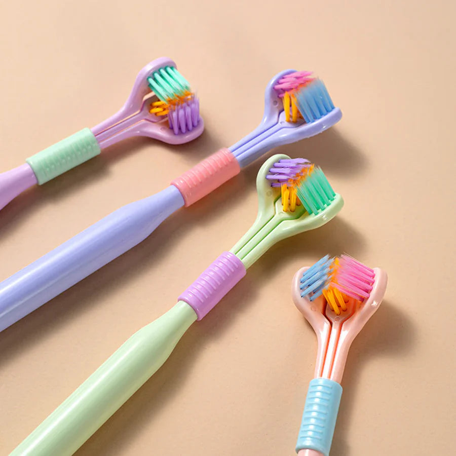 TriClean™ Nano 360° 3-Sided Toothbrush 🦷✨