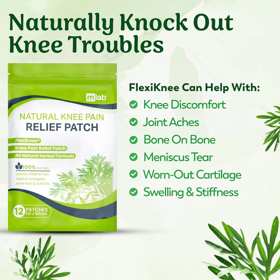 HealPatch™ - Natural Knee Pain Relief Patches with Free Pain Relief Spray 🌿🦵