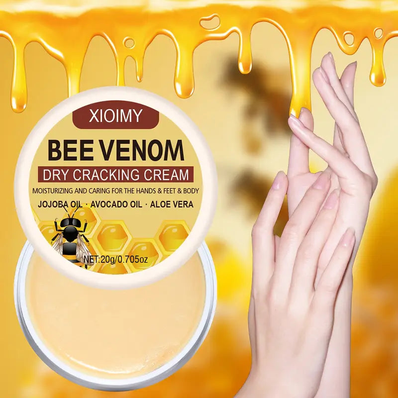 BeeRelief™ - Bee Venom Dry Crack Cream 🐝✨ | Deep Moisturizing & Hydrating for Hands, Feet & Body