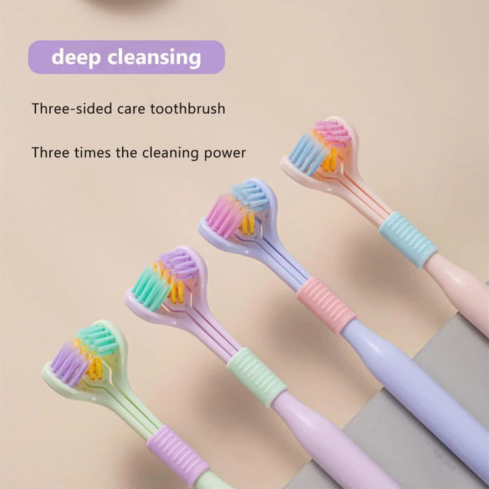 TriClean™ Nano 360° 3-Sided Toothbrush 🦷✨