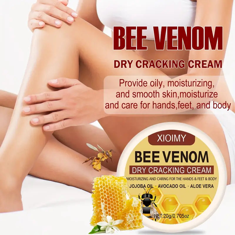 BeeRelief™ - Bee Venom Dry Crack Cream 🐝✨ | Deep Moisturizing & Hydrating for Hands, Feet & Body